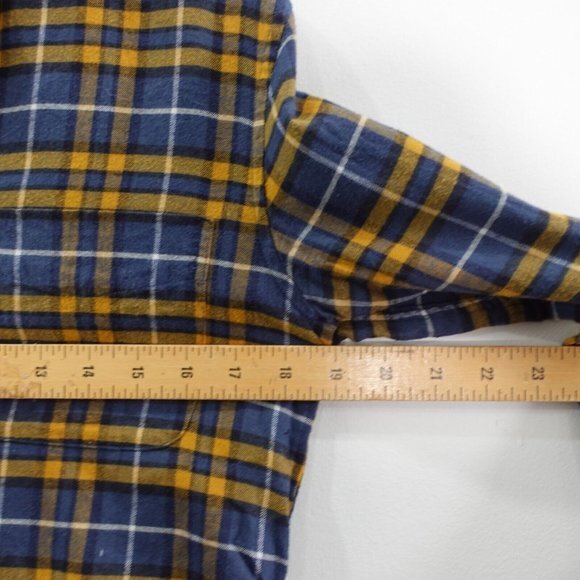 J Crew Shirt Men Size Small Blue Plaid Button Down Flannel Cotton Work Cabincore - Picture 3 of 8